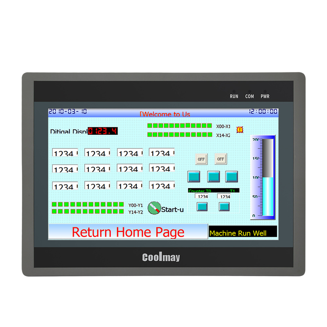 Coolmay 10 inch HMI PLC Combo Programmable Logic Controller with Touch Panel