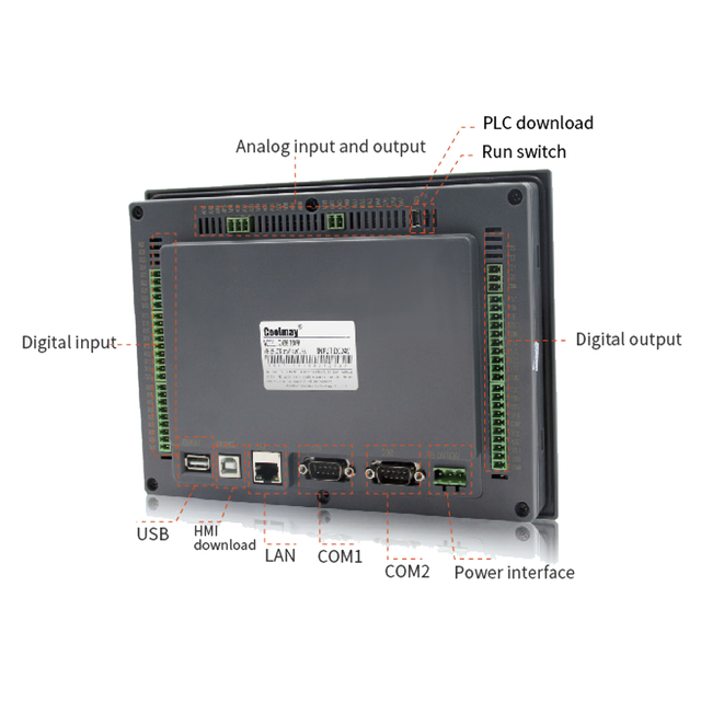 10 inch plc programmable logic controller touchscreen industrial all in one